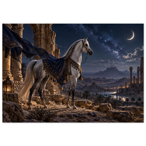 Araber in der Wüstenstadt – Forex-Bild 70×100 cm