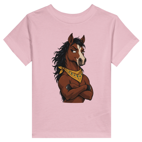 Harter Cowboy mit verschränkten Armen – Kleinkind-T-Shirt