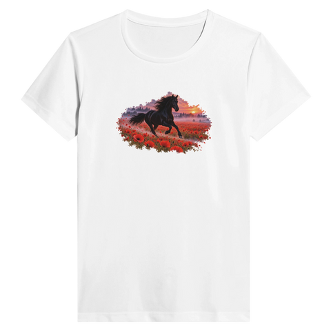 Rappe im Mohnfeld – Performance-Shirt Damen