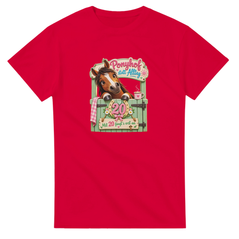 Ponyhof statt Alltag! – T-Shirt