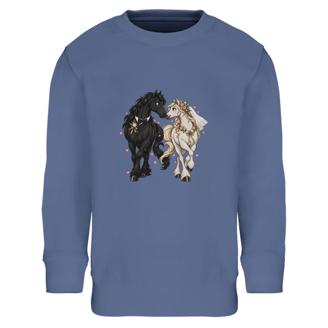 Hochzeitspferde als Brautpaar – Kinder-Pullover