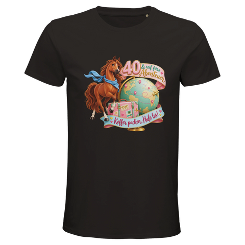 40 und reif fürs Abenteuer – Bio-T-Shirt Herren
