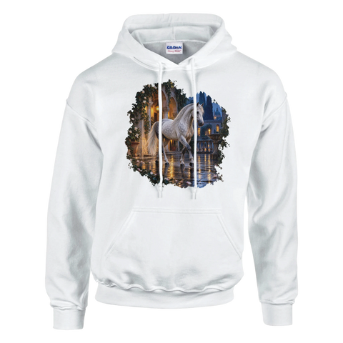 Lipizzaner im venezianischen Regenhof – Hoodie