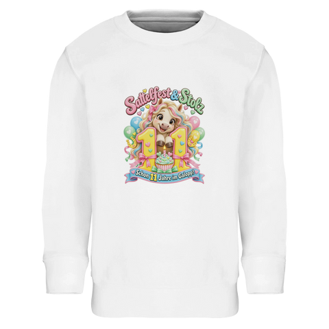 Sattelfest und Stolz (11 Jahre) – Kinder-Pullover