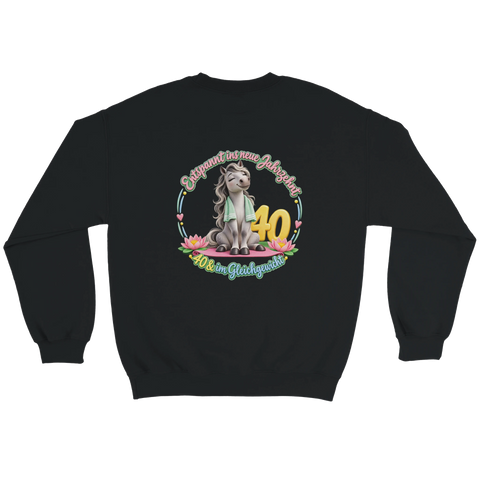 Entspannt ins neue Jahrzehnt – Pullover mit Rückendruck