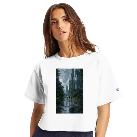 Wilde Pferde in der grünen Stadt – Crop-Top