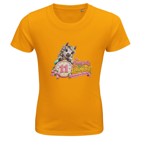Ponyzeit ist Lieblingszeit! (11 Jahre) – Kinder-T-Shirt Bio