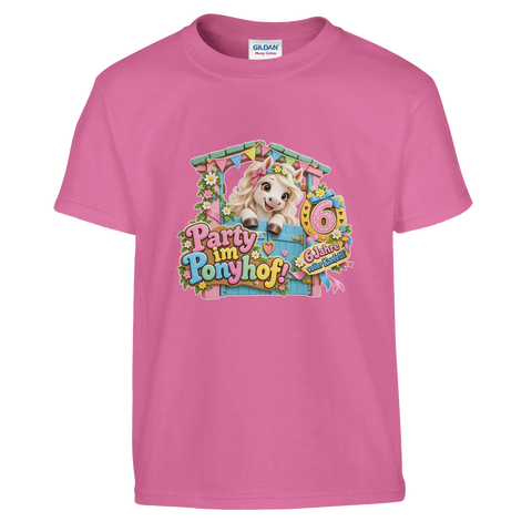 Party im Ponyhof! (6 Jahre) – Kinder-T-Shirt