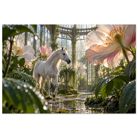 Schimmel im Glashaus der Riesenblüten – Kunstdruck 60×90 cm