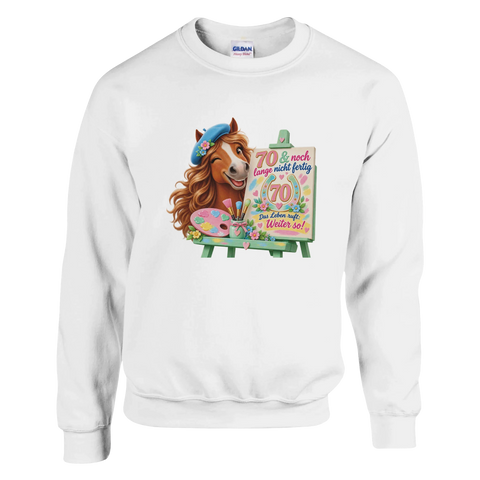 70 und noch lange nicht fertig – Pullover