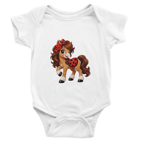 Marienkäfer-Momo – Baby-Strampler