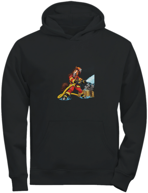 Feuerwehr-Pferd im Einsatz – Kinder-Hoodie Tee Jays
