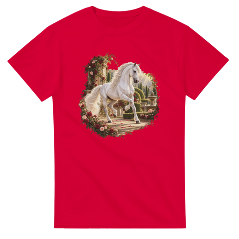 Andalusier im Rosengarten – T-Shirt