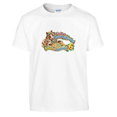 Auf ins Geburtstagsabenteuer! (6 Jahre) – Kinder-T-Shirt
