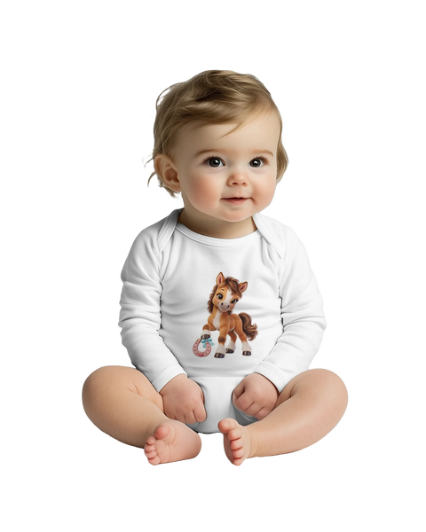 Hufeisen-Mimi – Baby-Strampler langarm