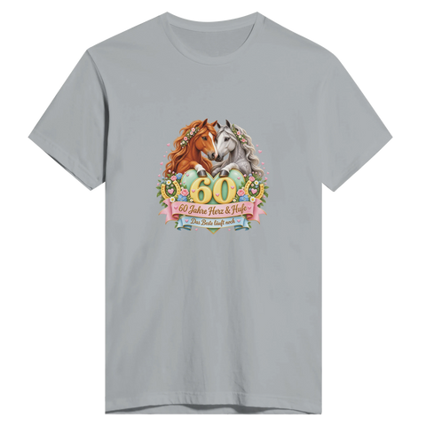 60 Jahre Herz und Hufe – Herren-T-Shirt