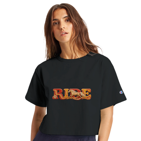 Ride – Palomino im Retro-Rot – Crop-Top