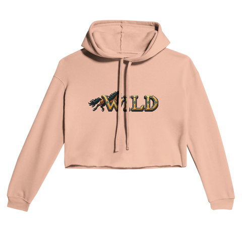 Wild – Brauner in Gold – Cropped Hoodie