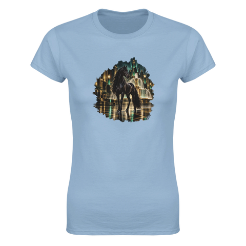 Rappe in der Art-déco-Stadtnacht – Damen-T-Shirt