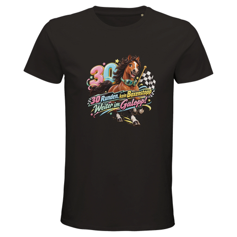 30 Runden, kein Boxenstopp! – Bio-T-Shirt Herren
