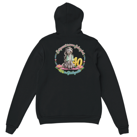 Entspannt ins neue Jahrzehnt – Hoodie mit Rückendruck