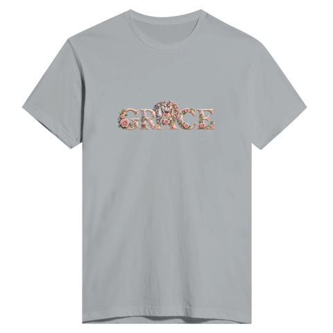 Grace – Pferdepaar zwischen Rosen – Herren-T-Shirt