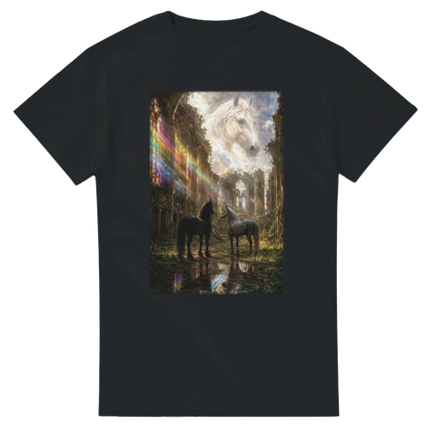 Lichtkathedrale der Pferde – T-Shirt