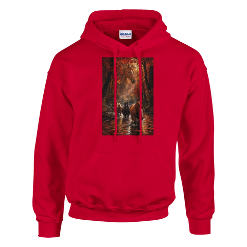 Ahornfluss im Herbstwald – Hoodie