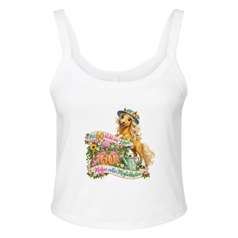 Mit 60 blüht das Leben – Ripp-Tank-Top