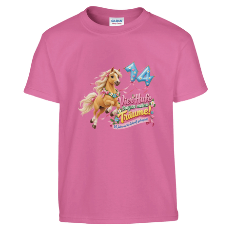 Vier Hufe tragen meine Träume! (14 Jahre) – Kinder-T-Shirt