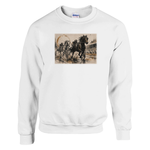 Trabrennen in Tusche – Pullover