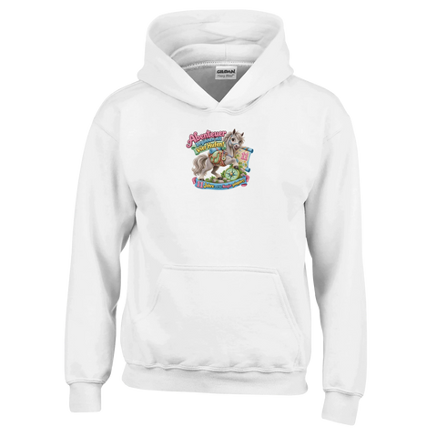 Abenteuer beginnen mit vier Hufen! (11 Jahre) – Kinder-Hoodie