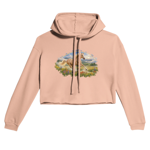 Palomino unterm Regenbogen – Cropped Hoodie