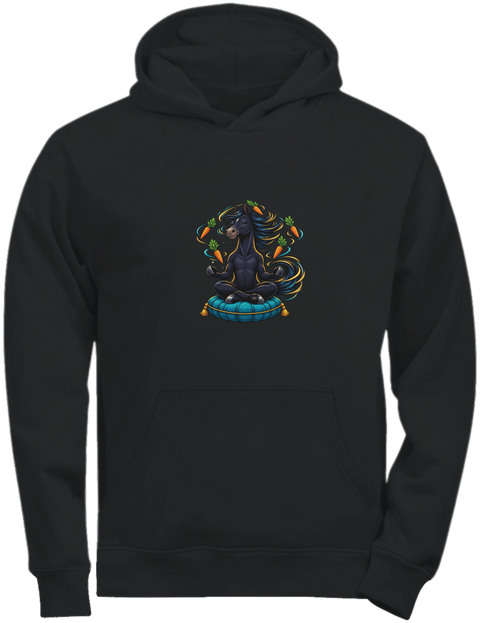 Meditierendes Yoga-Pferd – Kinder-Hoodie Tee Jays