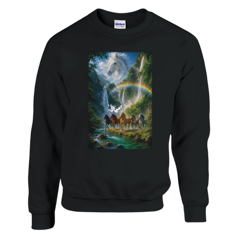 Regenbogental der fünf Pferde – Pullover
