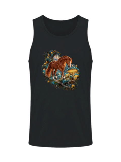 Fuchs im Leuchtpilzwald – Herren-Tank-Top