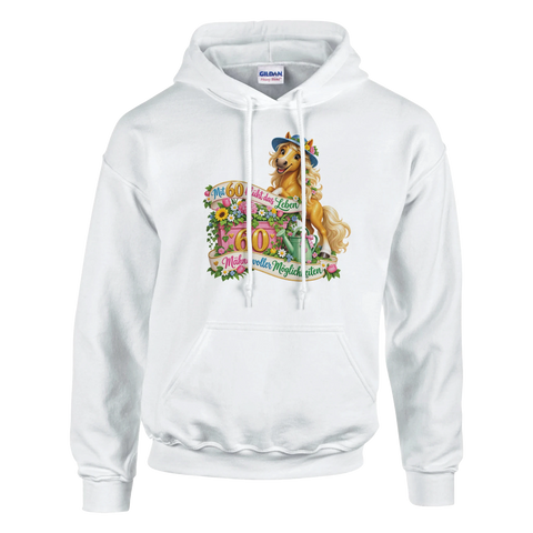 Mit 60 blüht das Leben – Hoodie