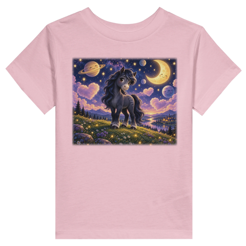 Traumpony unter dem Sternenhimmel – Kleinkind-T-Shirt