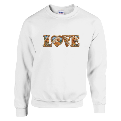 Love – Haflinger mit Edelweiß – Pullover
