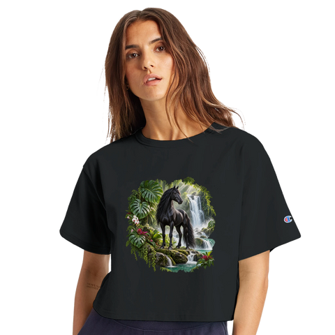 Rappe am Dschungelwasserfall – Crop-Top