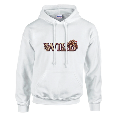 Wild – Stute und Fohlen in Bordeaux – Hoodie
