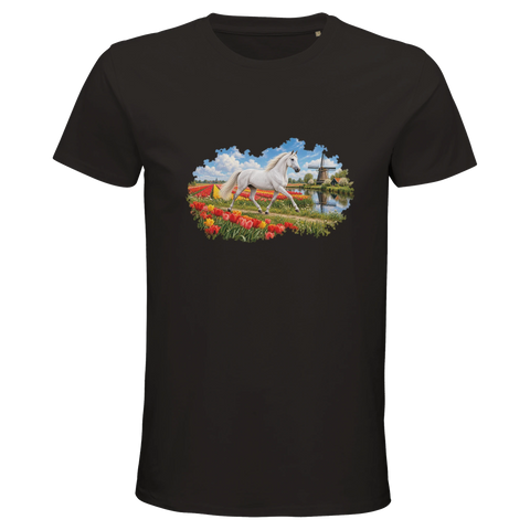 Schimmel im Tulpenfeld – Bio-T-Shirt Herren