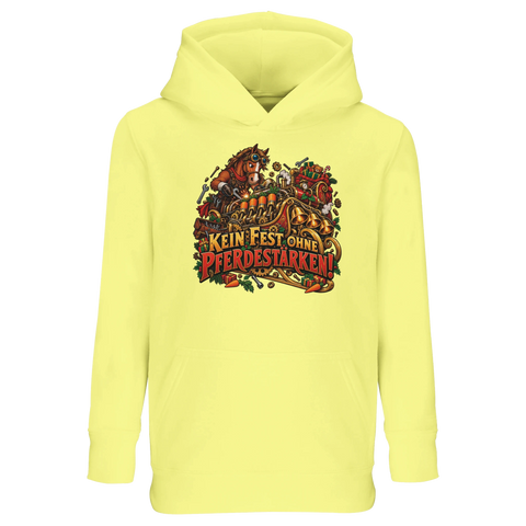 Kein Fest ohne Pferdestärken! – Kinder-Hoodie