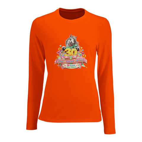 Galopp ins neue Jahrzehnt! – Damen-Langarmshirt