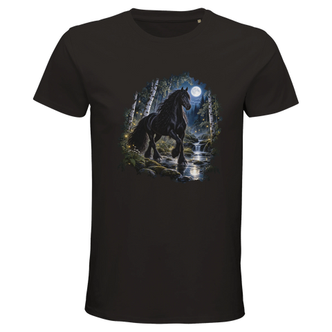 Friese im Mondbirkenwald – Bio-T-Shirt Herren