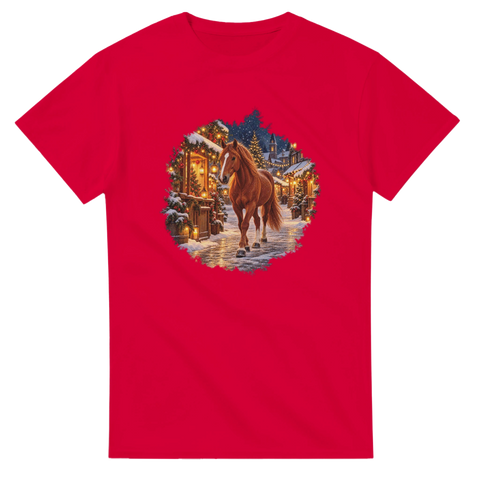 Fuchs auf dem Weihnachtsmarkt – T-Shirt