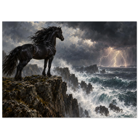 Rappe auf der Sturmklippe – Forex-Bild 50×70 cm