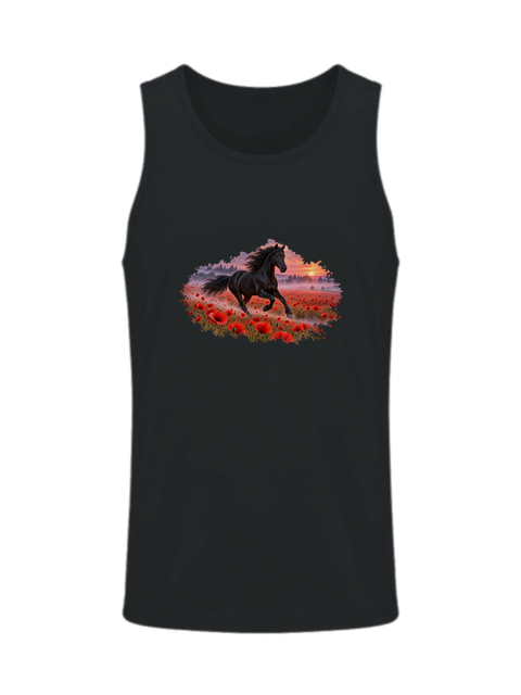 Rappe im Mohnfeld – Herren-Tank-Top