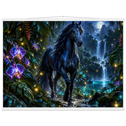 Rappe im Orchideendschungel – Poster mit Leisten 75×100 cm