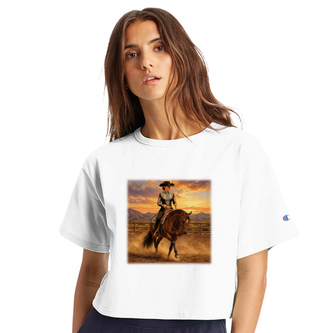 Westernshow im Sonnenuntergang – Crop-Top
